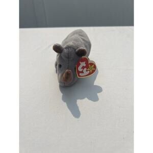 Ty Beanie Baby Spike The Rhinoceros Hang Tag